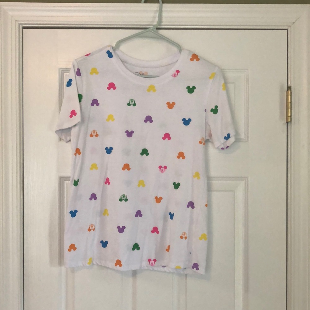 Women’s Disney shirt,white with color Mickey Mouse